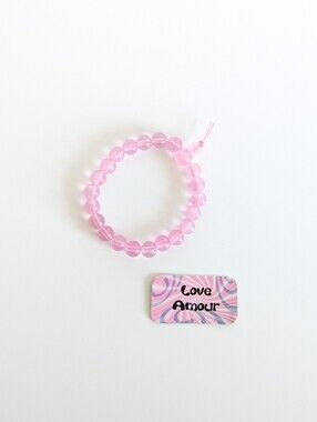 Y2K Vintage Power Bead / Good Fortune Bracelet - Love